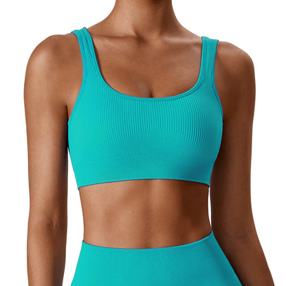 Seamless Back Yoga Sports Bra for Women and Supportive Activewear for Running Yoga and Fitness Workouts Model 7345