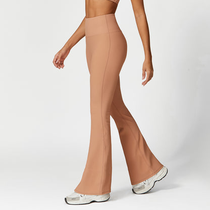 Seamless Support Cross Back Bra and High Waisted Comfort Wide Leg Pants Effortless Style and Comfort for Every Occasion