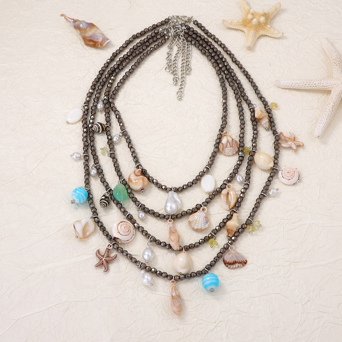 Stylish Ocean-Inspired Seashell Pendant Necklace - Perfect for Summer Vacations and Trendy Layered Looks