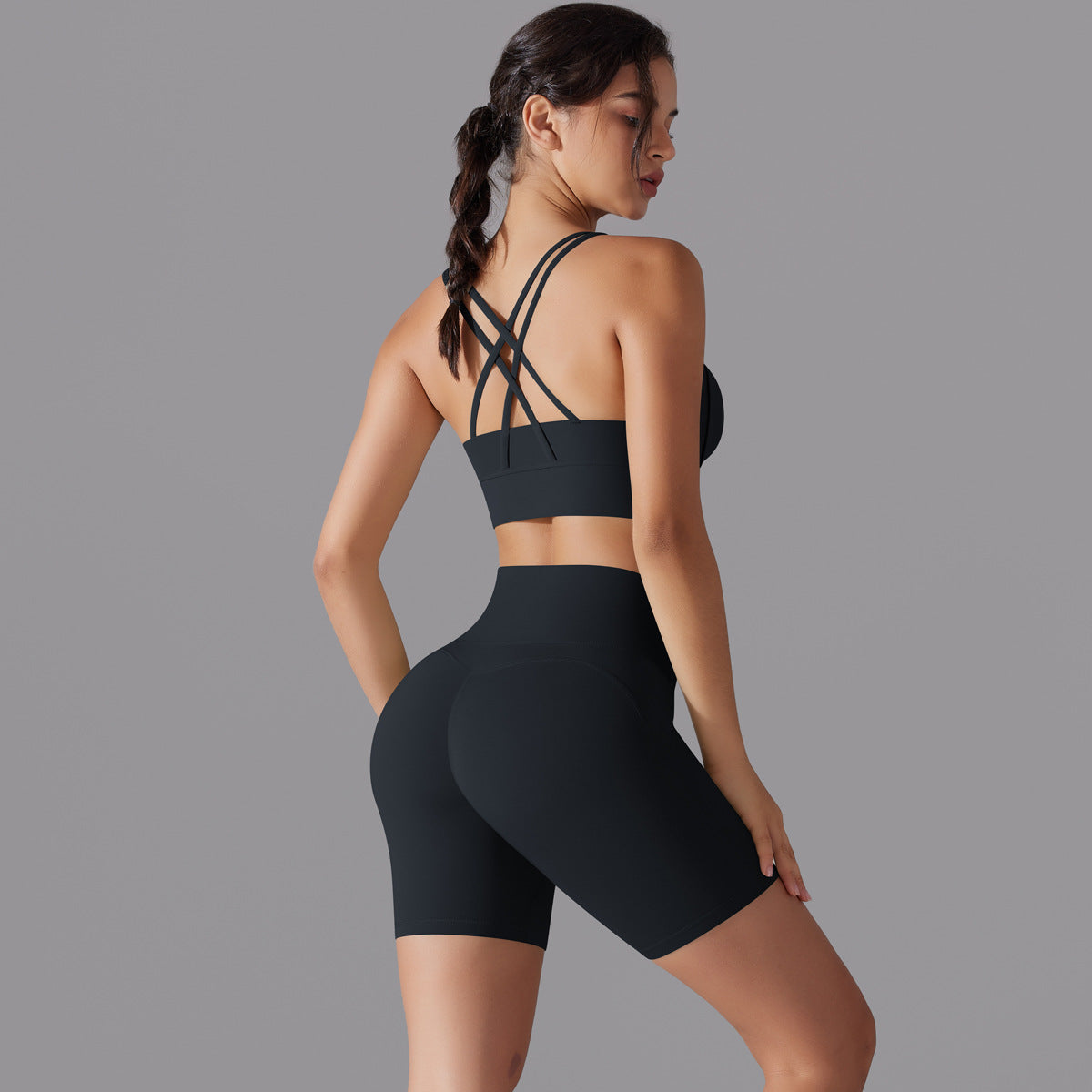 Trending High Waisted Butt Lifting Seamless Shorts No Underwear Needed for Comfort for Running Gym Workouts and Yoga Sets