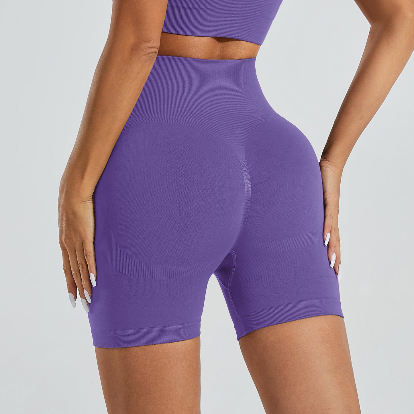 Seamless High Waisted Yoga Shorts for Women Spring Summer Tight Fitting Lifting Running and Quick Dry Athletic Fitness Pants