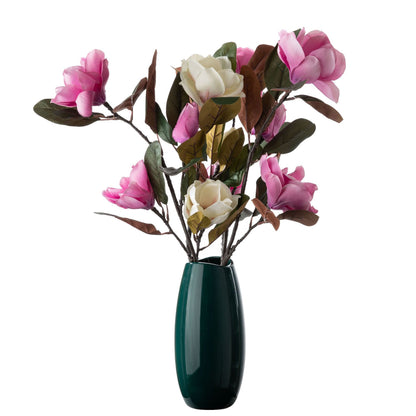 Lifelike Magnolia Flower Arrangement with Long Stems - Perfect for Home Decor, Weddings, and Wall Art - Artificial Floral Decoration DY1-1131