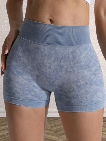 High Waisted Women's Yoga Shorts with Butt Lifting Design Peach Shaped Mid Length Style for Comfort and Support