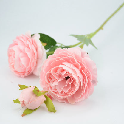 Stunning 3-Piece Artificial Peony Silk Flower Set - Perfect for Weddings, Hotel Decor, and Special Events!