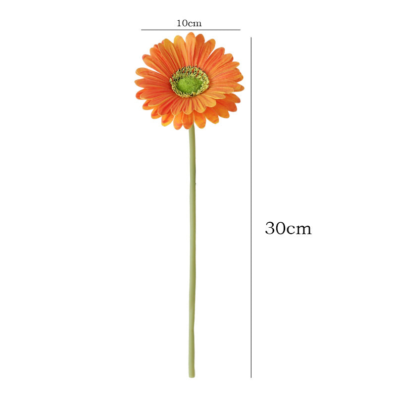 Single Stem PU African Daisy and Sunflower Artificial Flowers – Perfect Home Decor for Indoor Spaces, Stunning Faux Floral Arrangements, Ideal for Table Centerpieces and Decor Pieces