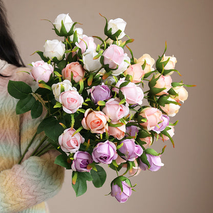 Rustic 10-Head Faux Peony Buds - Fresh and Charming Floral Decor for Home, Hotels, Weddings, and Photography Props