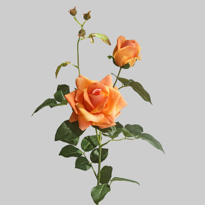 Realistic Faux Rose Flowers for Living Room and Dining Table Decor – Dual Textured Moisture-Proof Decorative Accent and Photography Prop