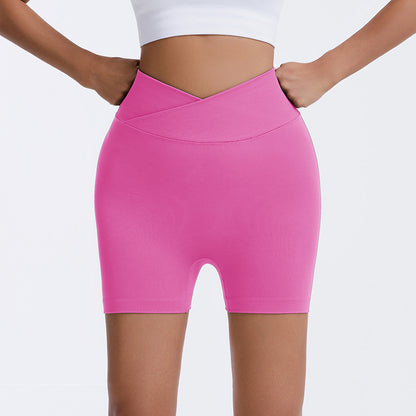 High Waisted Seamless Cross Back Yoga Pants for Women Boost Your Curves with Summer Outdoor Shorts Performance Leggings