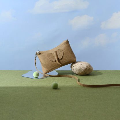 Genuine First Layer Cowhide Handbag for Women Spring Leather Tote Versatile Shoulder Bag Unique Creative Crossbody Mini Bag