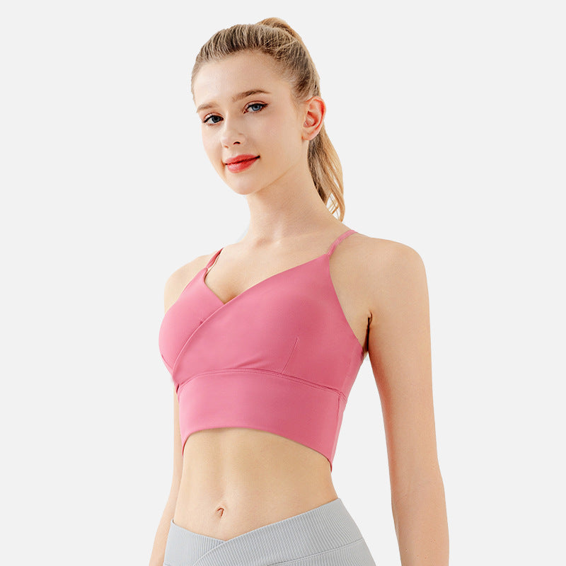 Women's Versatile Sports Bra with Back Design Comfortable Supportive and Ideal for Any Workout