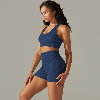 Seamless High Waisted Yoga Bra and Short Set for Women Supportive Comfortable and Athletic Wear for Enhancing Your Workout Performance