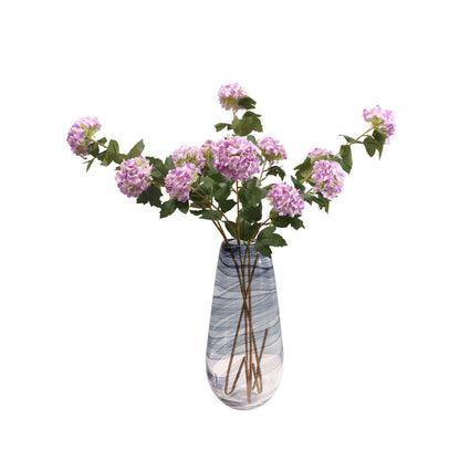 Elegant Nordic Style Wooden Hydrangea Artificial Flowers - Perfect for Home Décor, Living Room Accent, Floral Arrangements & Decorative Accessories