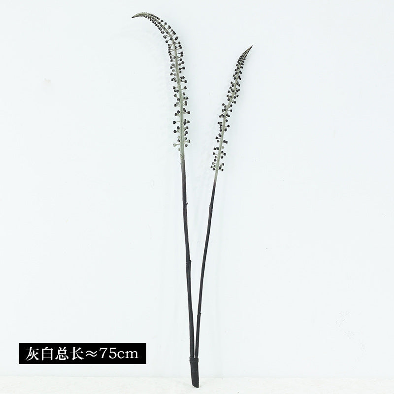 Elegant Faux Green Foxtail Grass Plant - Single Stem, Leafless, Perfect for Home Decor & Weddings - Lifelike Indoor Artificial Greenery