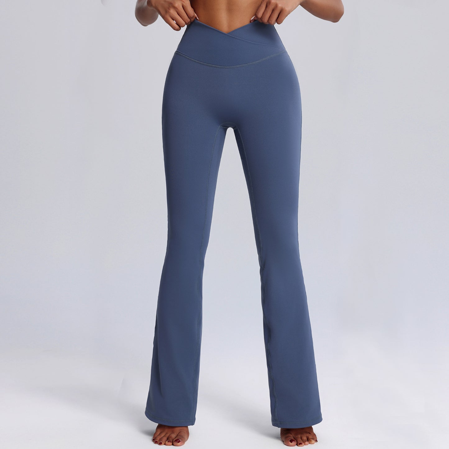 High Waisted Wide Leg Yoga Bell Bottom Pants for Women Sculpting Stretch Dance Fitness Leggings for Comfort and Style