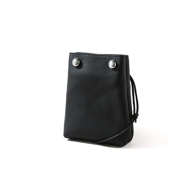 and Minimalist Genuine Leather Women's Crossbody Bag for Travel Quick Outings and Everyday Use