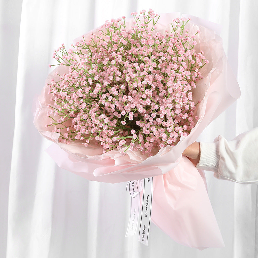 Beautifully Crafted Faux Baby's Breath Bridal Bouquet - Perfect for Wedding Decorations, Home Accents, and Special Events - Realistic PU Floral Arrangement