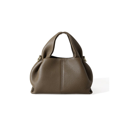 Elevate Your Style with Our Chic Genuine Leather Women's Crossbody Bag Uniquely Designed Minimalist Luxury Cloud Bag for Effortless Fashion Versatility