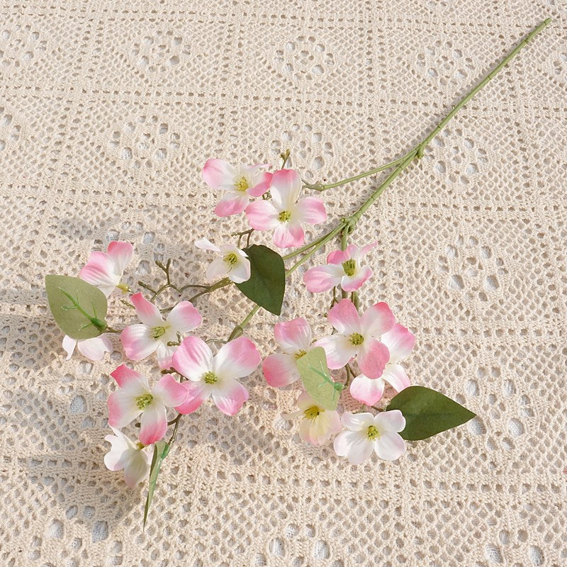 Realistic Apple Blossom Branch – Zen-Inspired Faux Flowers for Home, Hotel, and Mall Decor – Perfect for Weddings and Special Occasions