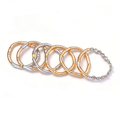 Chic Luxe Geometric Layered Necklace Set for Women - Versatile and Unique Fashion Jewelry for Effortless Style