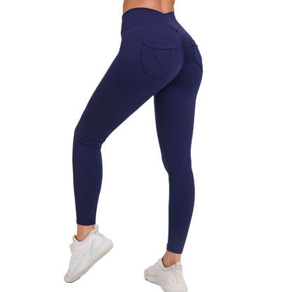 High Waisted Quick Dry Running Leggings with Breathable Pockets for Yoga Gym Workouts and Everyday Comfort