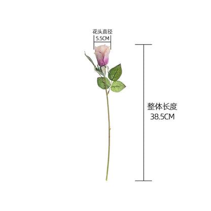 Elegant Single-Stem Artificial Rose Flower - Perfect for Weddings, Home Décor, and Photography Props - Versatile Backdrop Decoration for Stunning Floral Arrangements - Model MW43625