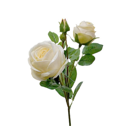 Realistic Single-Stem Candy Rose - Perfect Home Decor Accent for Living Rooms, Wedding Celebrations, Hotels, and Photography Props