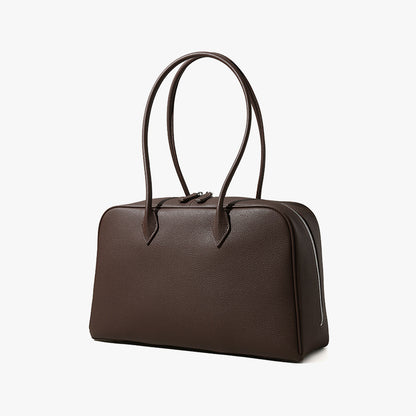 Chic Fall Winter Luxury Women's Shoulder Bag Grain Leather Handbag for Style Enthusiasts