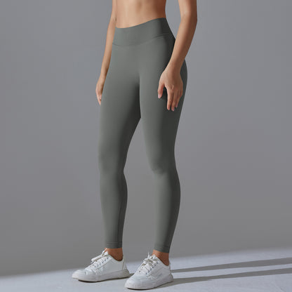 Seamless High Waisted No Show Tights Leggings for Women Sculpting Ruched Butt Lift Yoga and Workout Pants for Running and Fitness