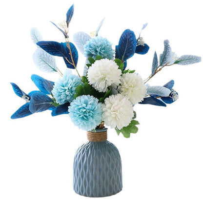 Elegant Artificial Silk Flowers - Luxurious Faux Floral Arrangements for Living Room and Dining Table Centerpieces, Chic Home Décor Vases and Bouquets