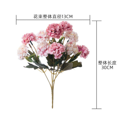 Stunning Faux Flower Bouquet - Small Mums Decorative Arrangement for Home Decor & Wedding Handheld Flowers - Perfect for Wall Plant Decorations - MW55502