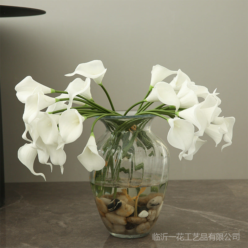 Lifelike Single Stem Calla Lily Artificial Flower - Perfect for Indoor Living Room Decor, Hotel Dining Table Centerpiece, Floral Arrangements, and Photography Props