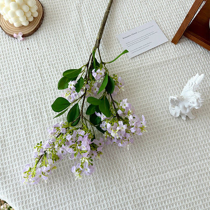 Quality Lavender Artificial Flowers - Lifelike Jasmine Decor for Living Room and Dining Table - Silk Floral Arrangements for Photography Props and Home Decoration