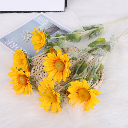 Vibrant Faux Sunflower Bouquet – Stunning Faux Floral Décor for Home and Event Styling - Perfect for Rustic and Modern Decorations