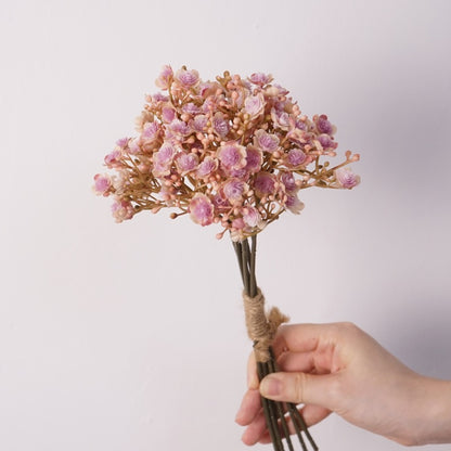 Autumn-Inspired Baby's Breath Bouquet - Elegant Artificial Flower Arrangement for Brides, Perfect for Weddings, Photoshoots, and Event Decor