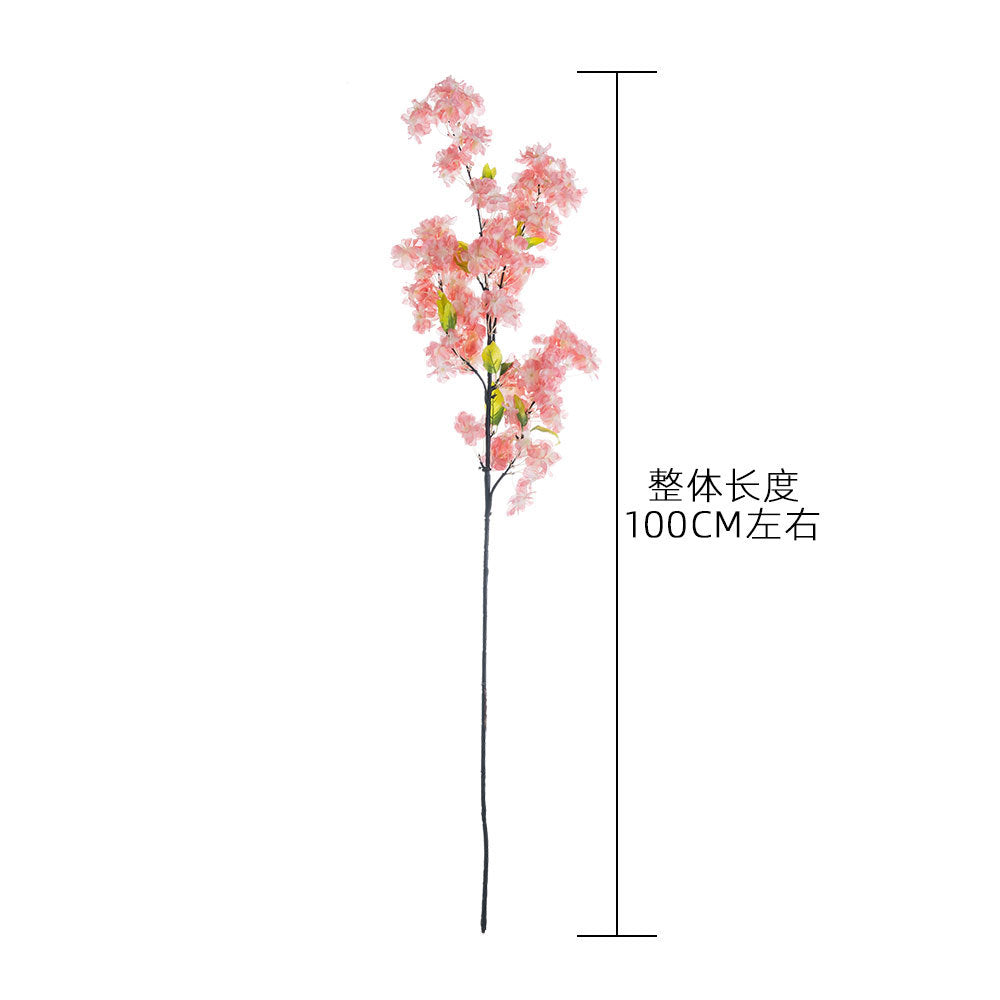 Lifelike Cherry Blossom Artificial Plant for Wedding Decor - Stunning Floral Arrangement for Home and Event Styling - INS-Style Rose Wall Art - MW38959