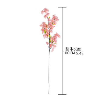 Lifelike Cherry Blossom Artificial Plant for Wedding Decor - Stunning Floral Arrangement for Home and Event Styling - INS-Style Rose Wall Art - MW38959