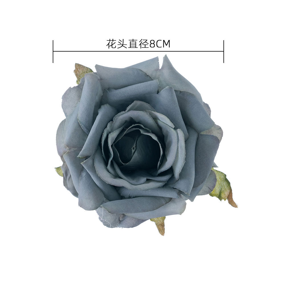 INS Stylish Curled Edge Rose Flower Box - Stunning Faux Floral Home Decor for Weddings and Special Celebrations, MW07301