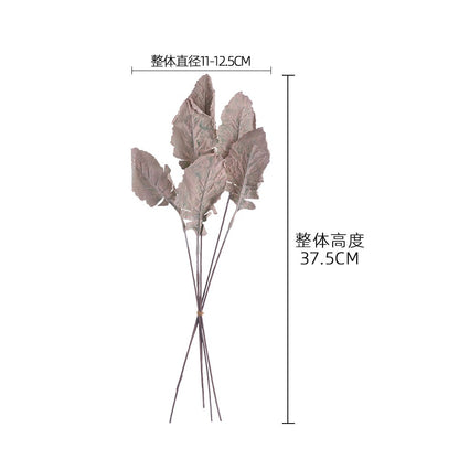 Realistic Foam Stem Mini Leaf Faux Flowers - Lush Green Decorative Plants for Weddings and Home Décor - Trendy INS Style YC1124