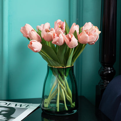 Luxury Touch-Feel Faux Tulip Flowers for Home Decoration - Realistic, Moisture-Resistant, and Long-lasting