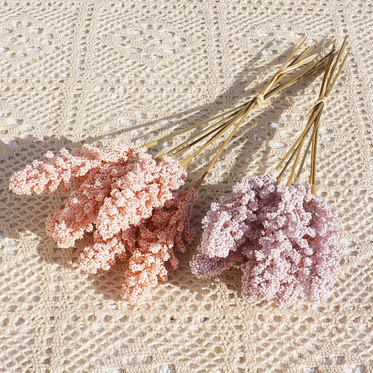 6 Elegant Faux Floral Stems - Realistic Hand-Woven Herbs for Home Decor, Perfect for Wall Arrangements and Floral Bouquets