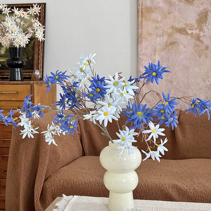 Stunning Realistic Wild Daisy Decor - Lifelike Artificial Flower Bouquet for Living Room and Dining Table - Perfect for Photography and Home Decoration