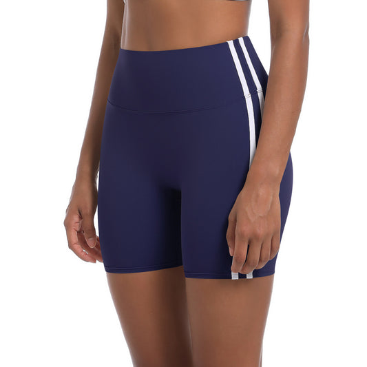 High Performance Yoga Pants Tight Fitting Butt Lifting Cycling Shorts with Color Block Design Breathable and Quick Dry Athletic Gym Shorts for Maximum Comfort and Style