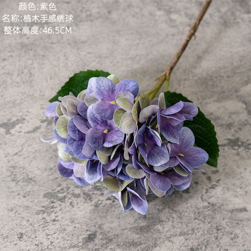 Realistic Touch Artificial Hydrangea Flower Arrangement - Green Plant Décor for Weddings and Events - Exquisite Craftsmanship (Model MW82001)