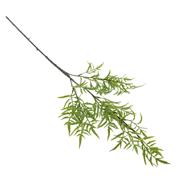 Realistic Scandinavian Faux Fern Leaf Stem – Soft Touch Plastic Greenery for Home Decor and Floral Arrangements