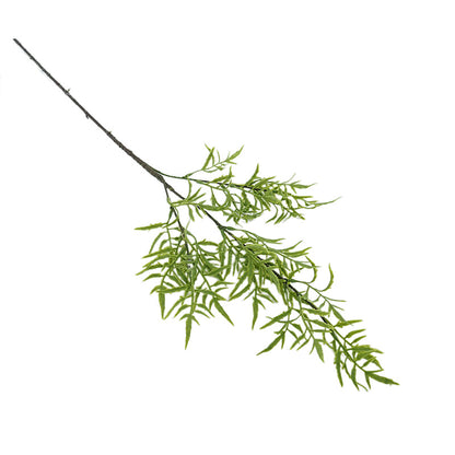 Realistic Scandinavian Faux Fern Leaf Stem – Soft Touch Plastic Greenery for Home Decor and Floral Arrangements