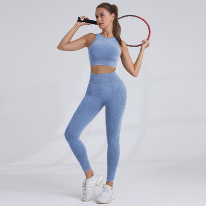 High Performance Fall Winter Sports Bra and High Waisted Leggings Set for Running Yoga and Intense Workouts Comfortable and Activewear