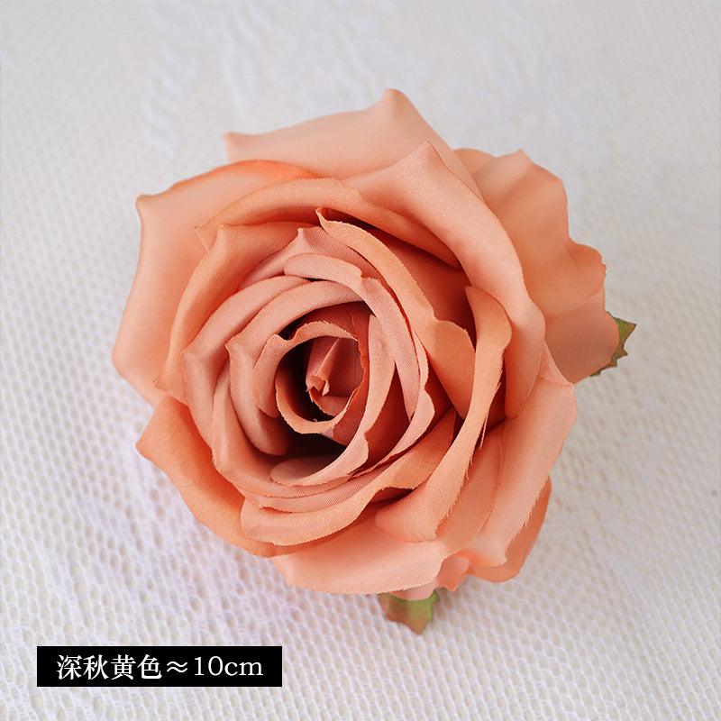 Exquisite 10CM Imported Silk Rose Flower Heads - Perfect for Weddings, Celebrations, and Gift Boxes