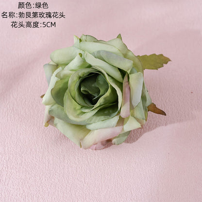 INS Stylish Curled Edge Rose Flower Box - Stunning Faux Floral Home Decor for Weddings and Special Celebrations, MW07301