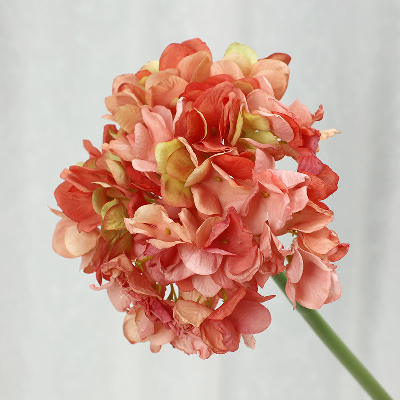 Realistic Single Stem Faux Hydrangea Flower for Home Décor - Perfect for Living Room and Wedding Decorations