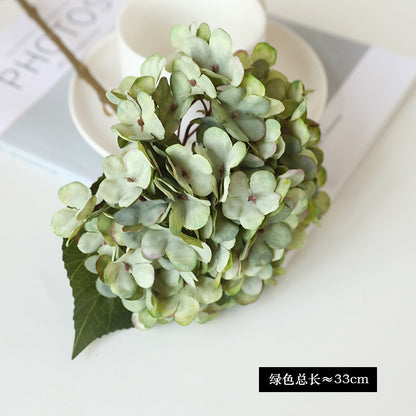 Stunning Autumn-Inspired Home Wedding Decorations – Artificial Single Hydrangea Flower for Hotel and Living Room Accents